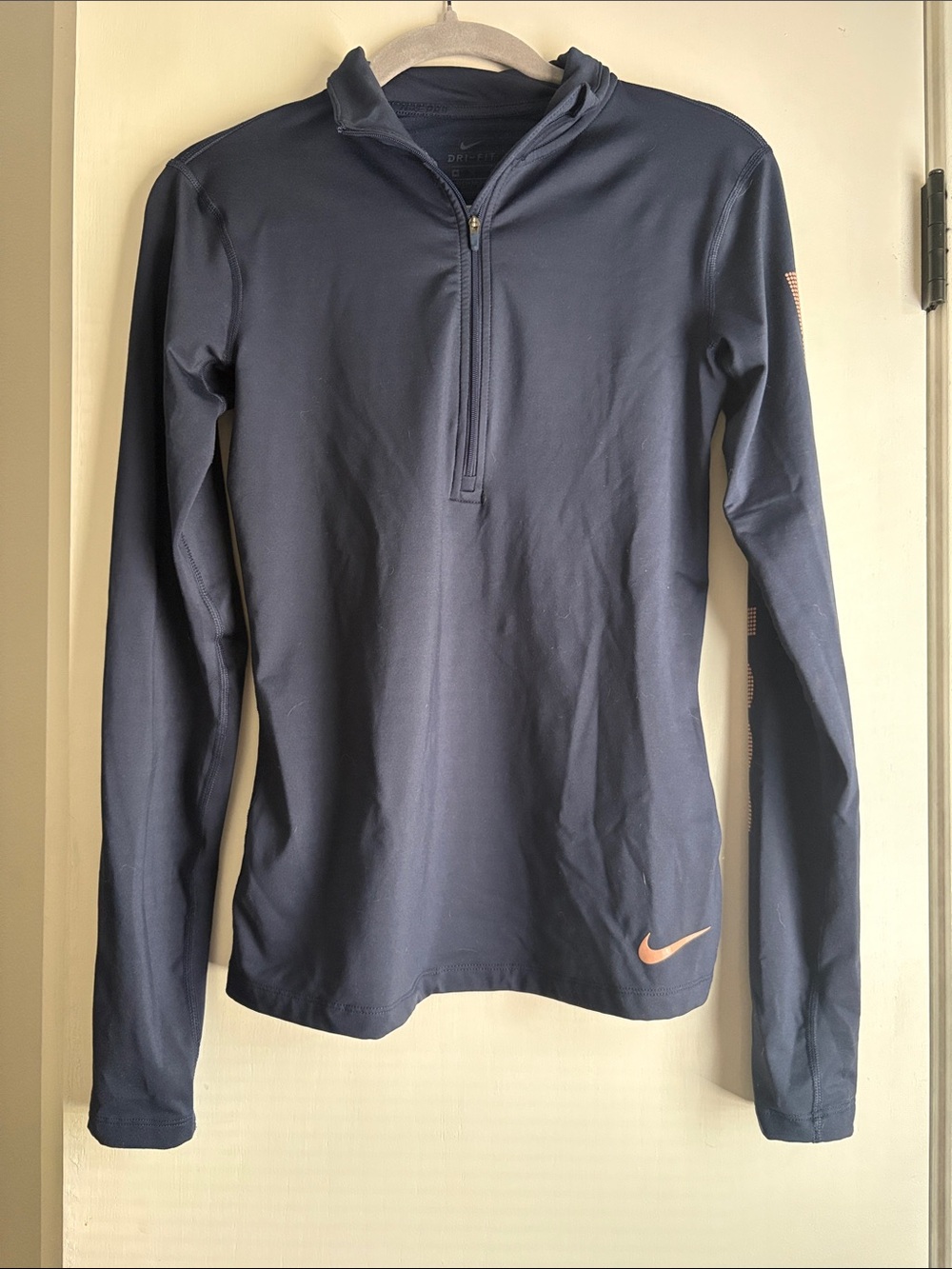 Nike Navy Half-Zip Dry Fit 1/4 zip
